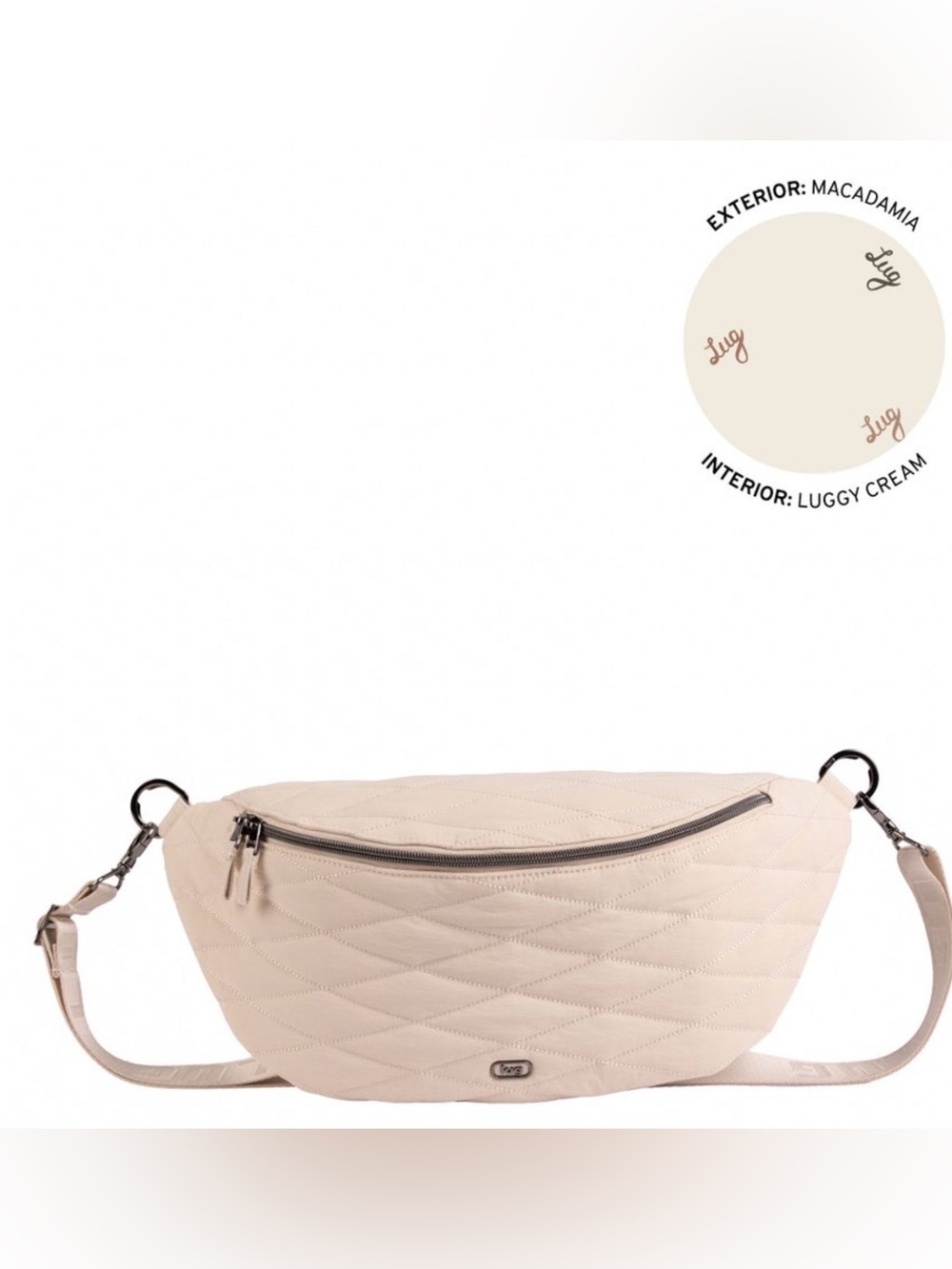 Lug Bemo CloudGo Sling Bag. Macadamia. NWT